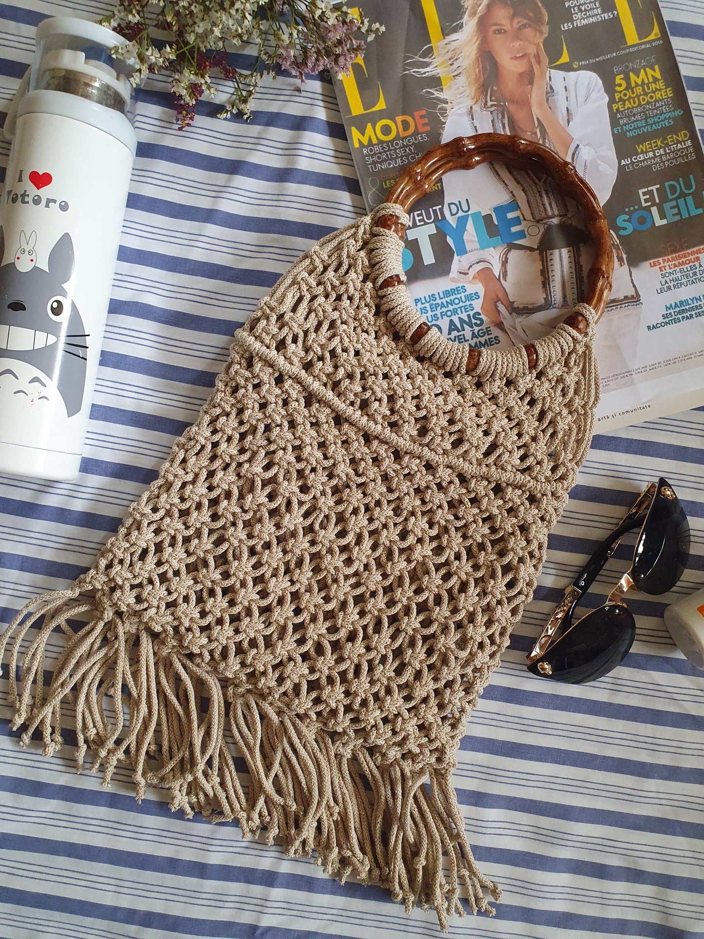 Sac Fourr-tout Beige Dorée