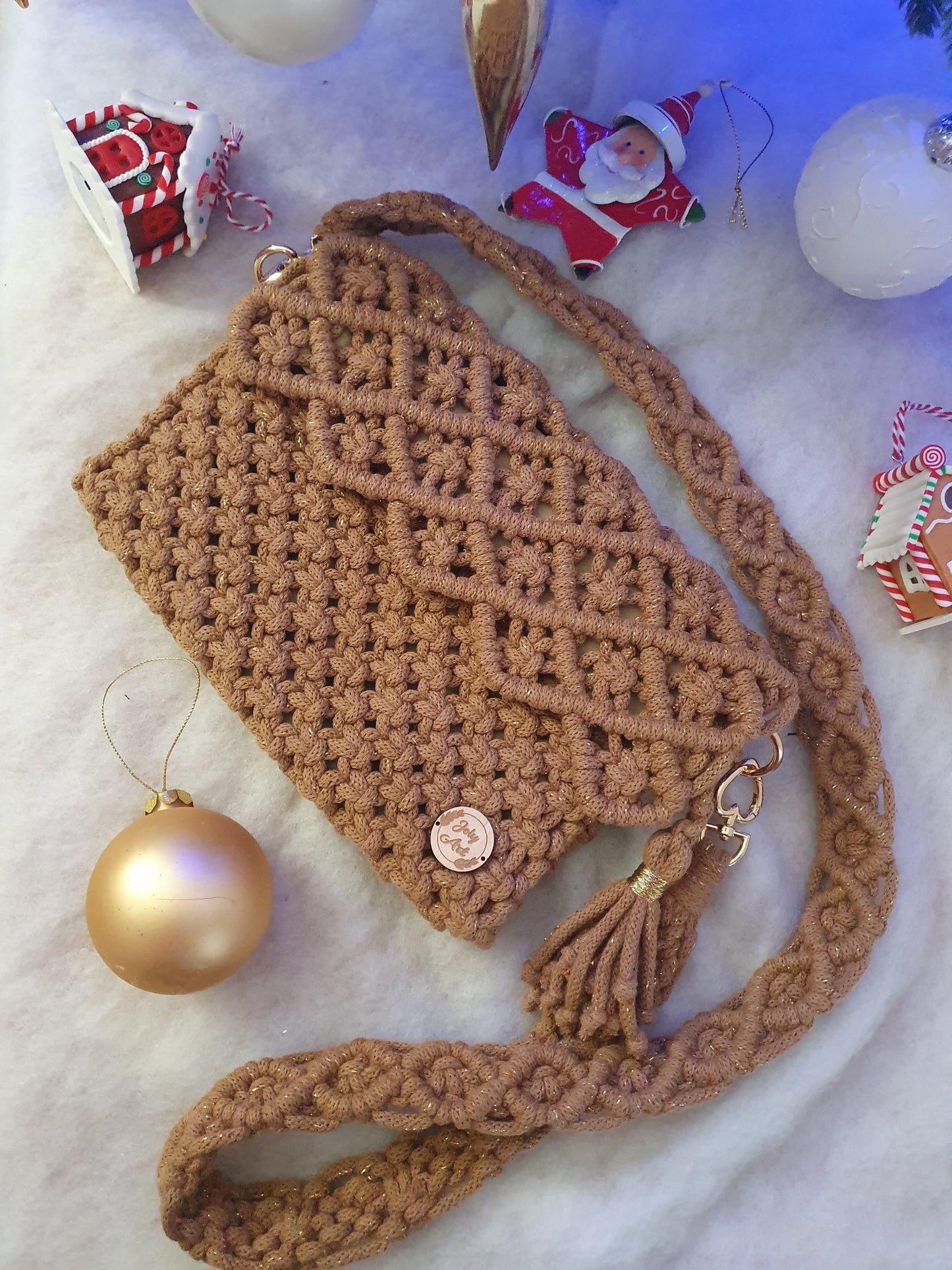 Sac bandoulière Caramel doré