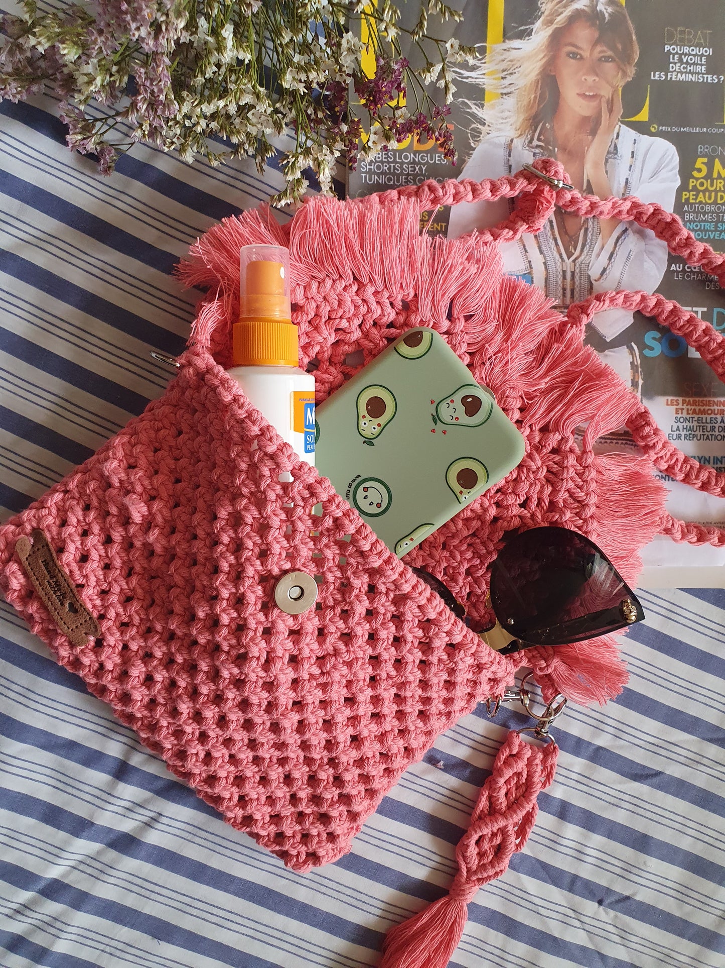 Sac bandoulière Rose