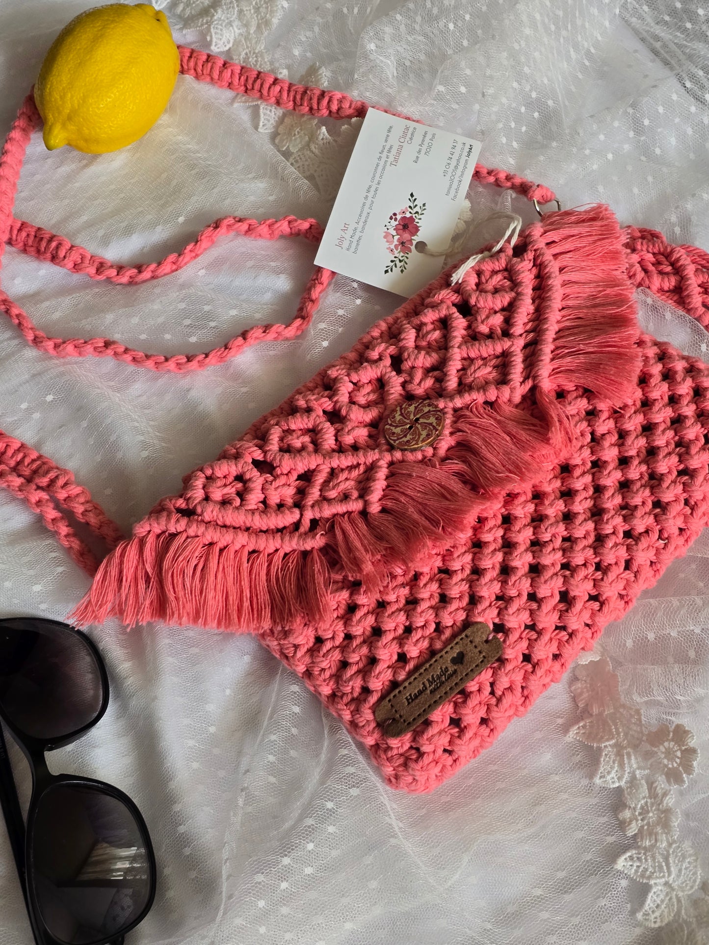 Sac bandoulière Rose