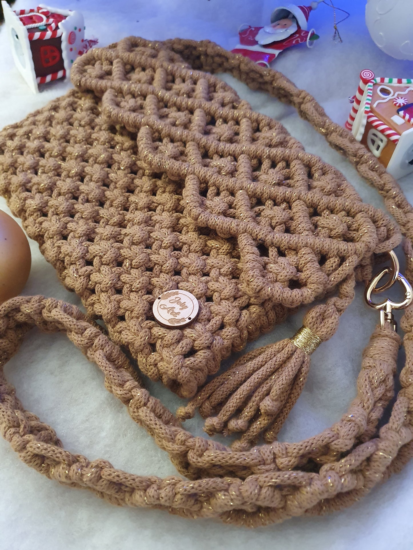 Sac bandoulière Caramel doré