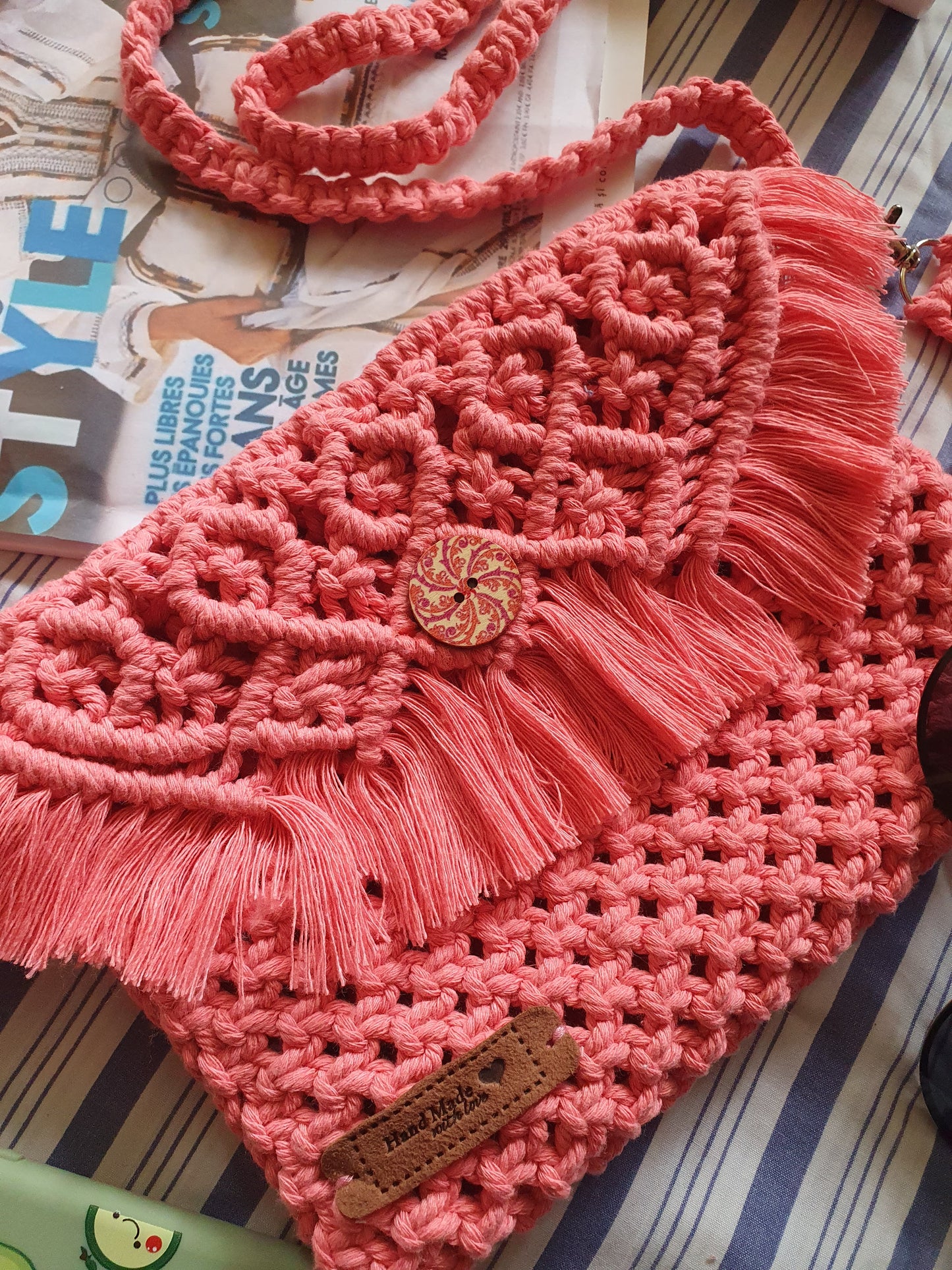 Sac bandoulière Rose