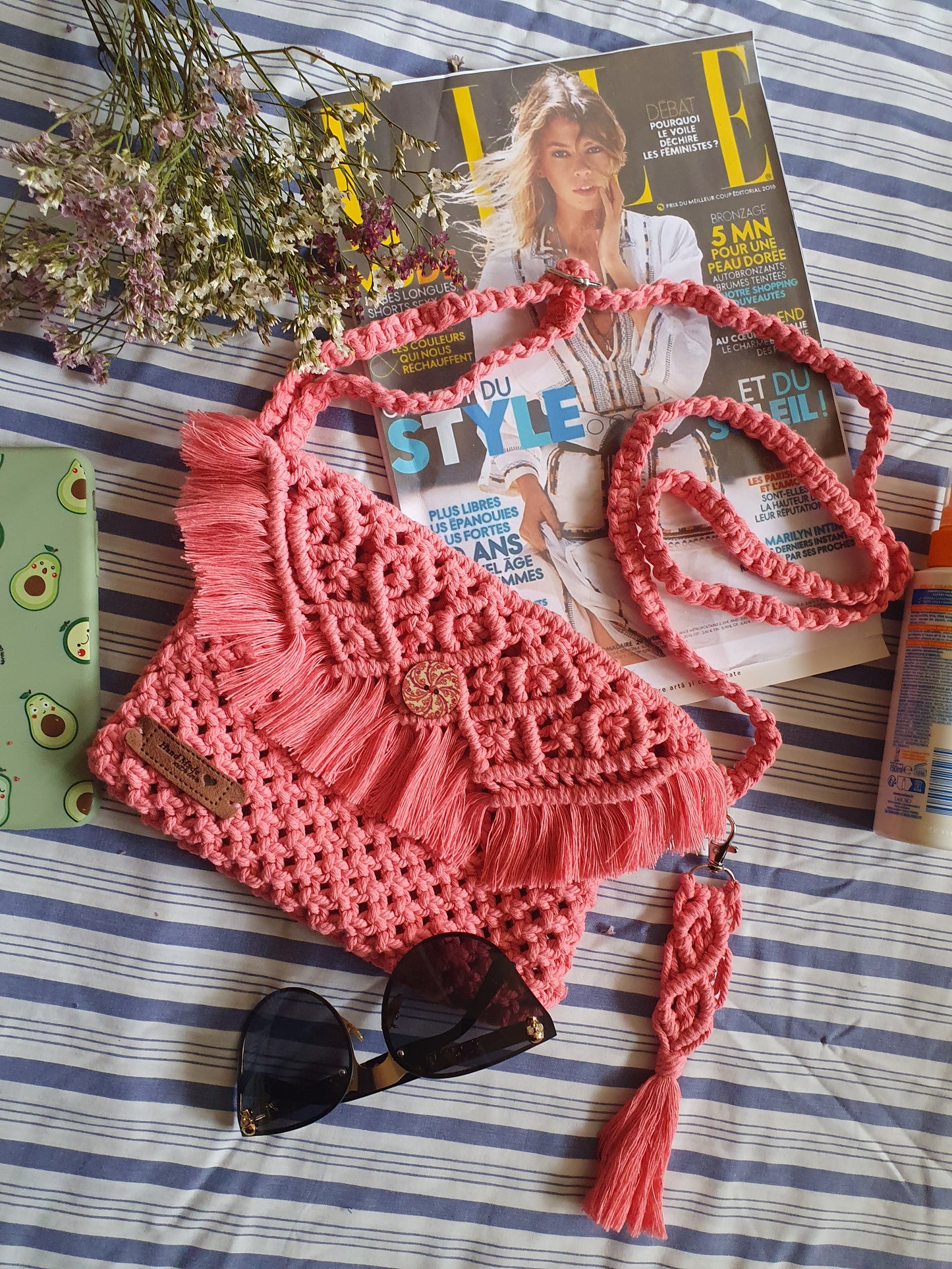 Sac bandoulière Rose