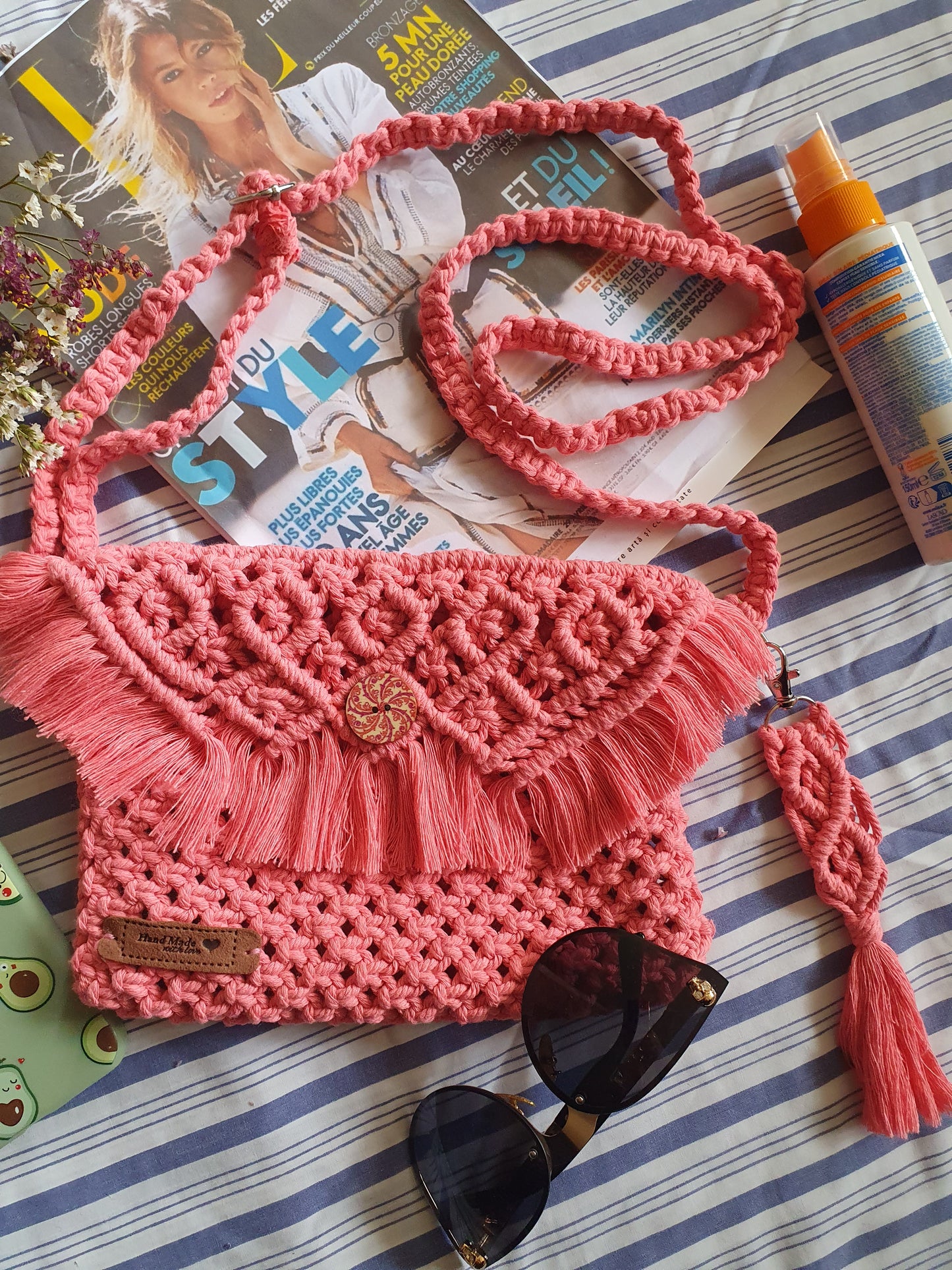 Sac bandoulière Rose