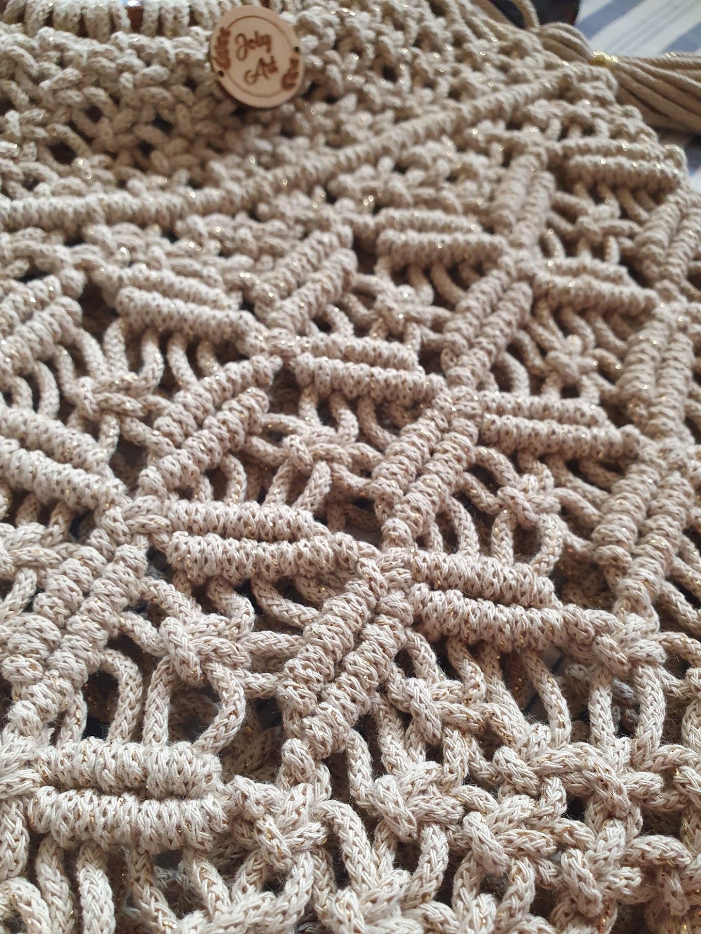 Sac Fourr-tout Beige Dorée