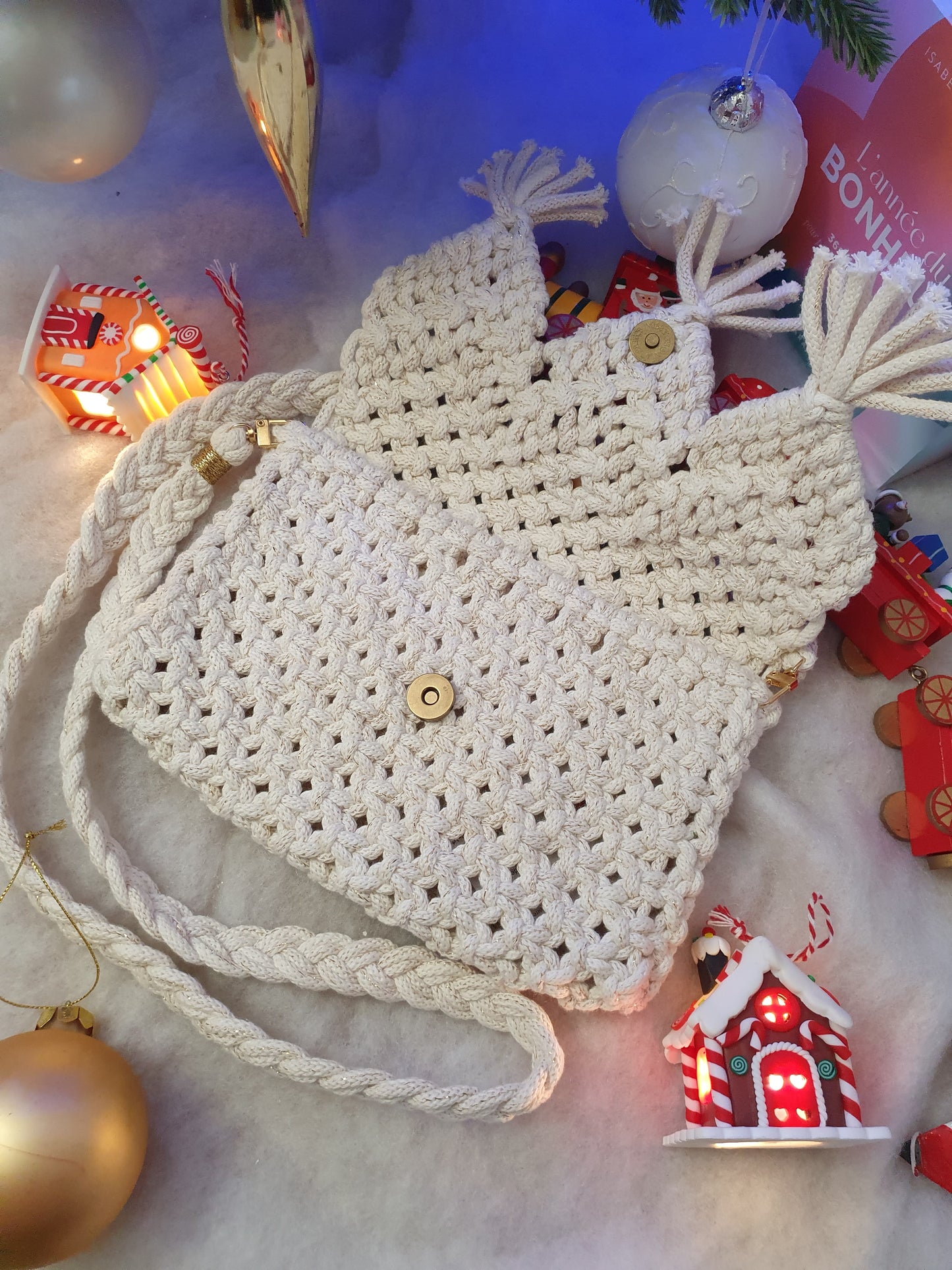 Sac bandoulière Blanc doré