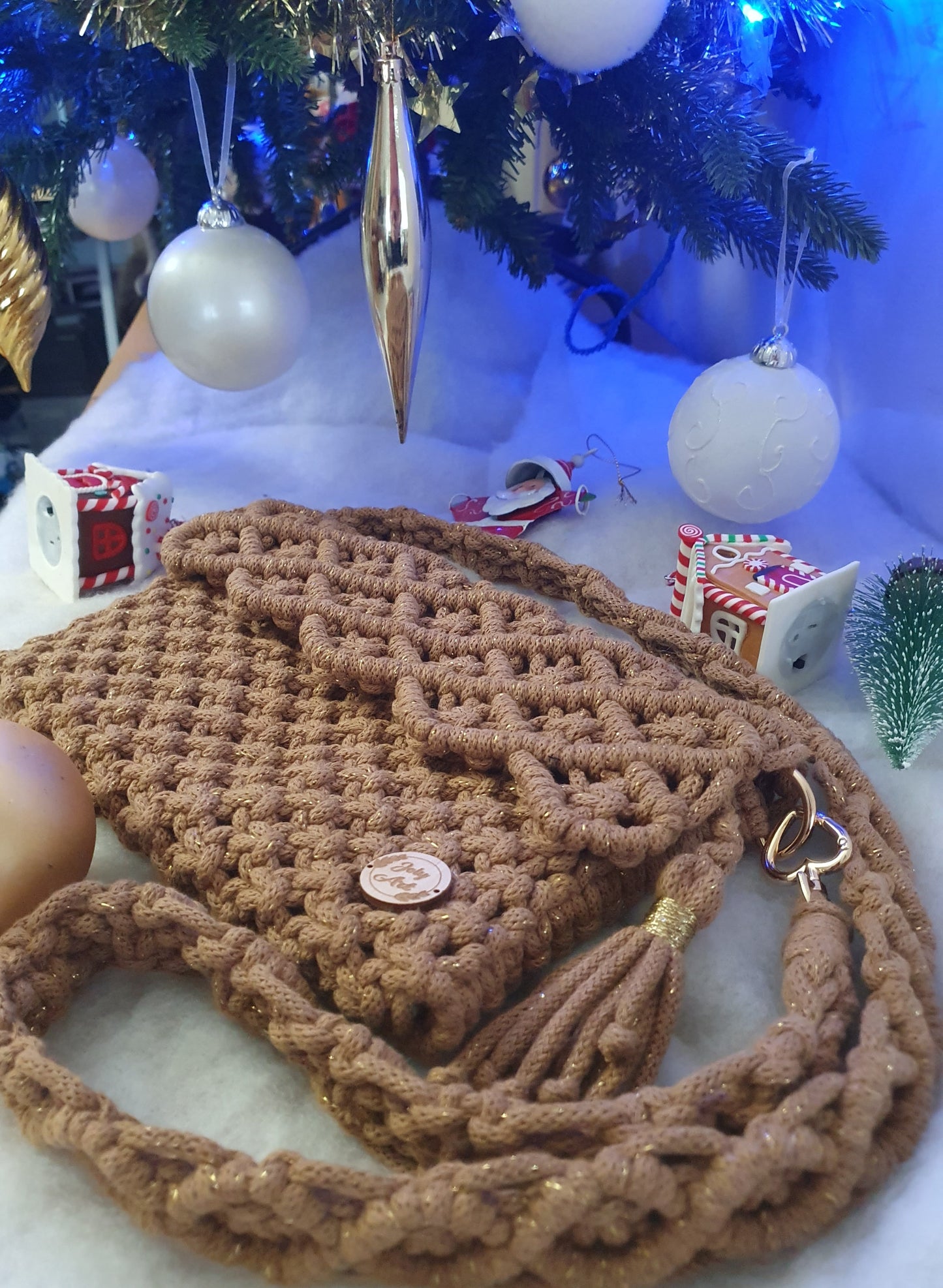 Sac bandoulière Caramel doré