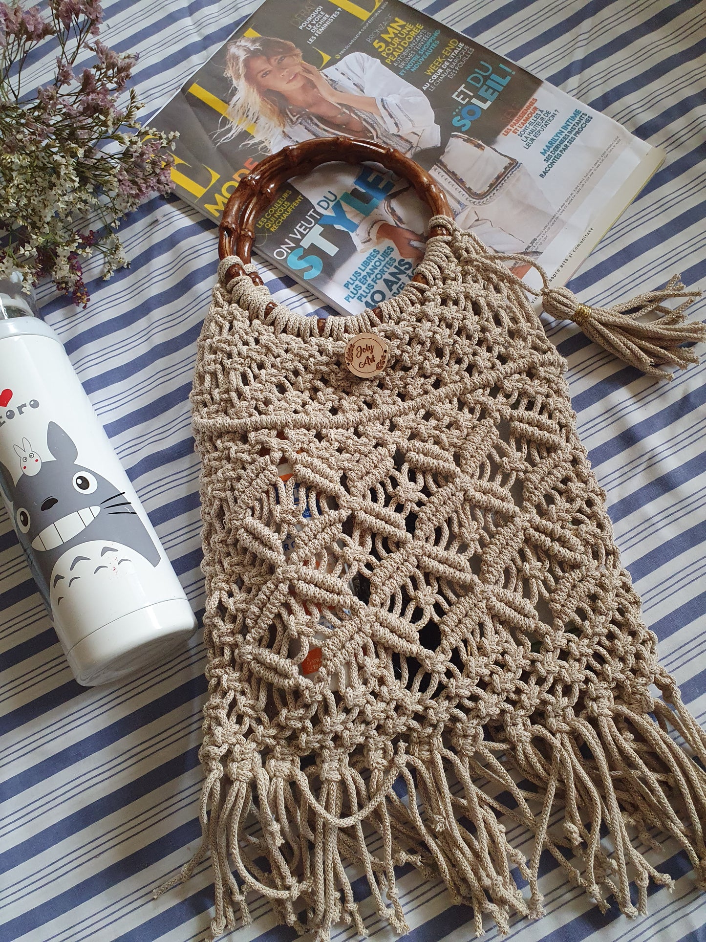 Sac Fourr-tout Beige Dorée