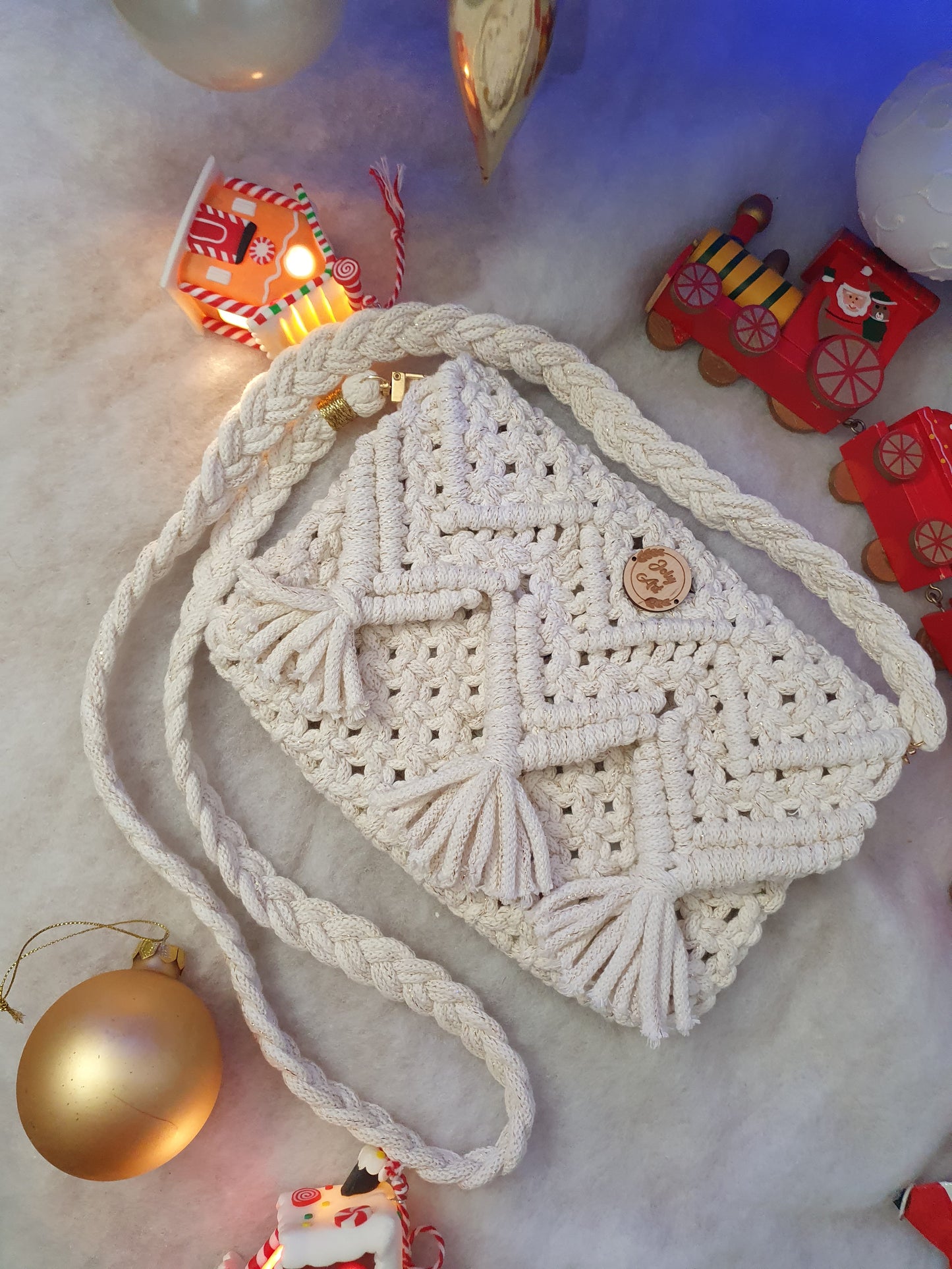 Sac bandoulière Blanc doré