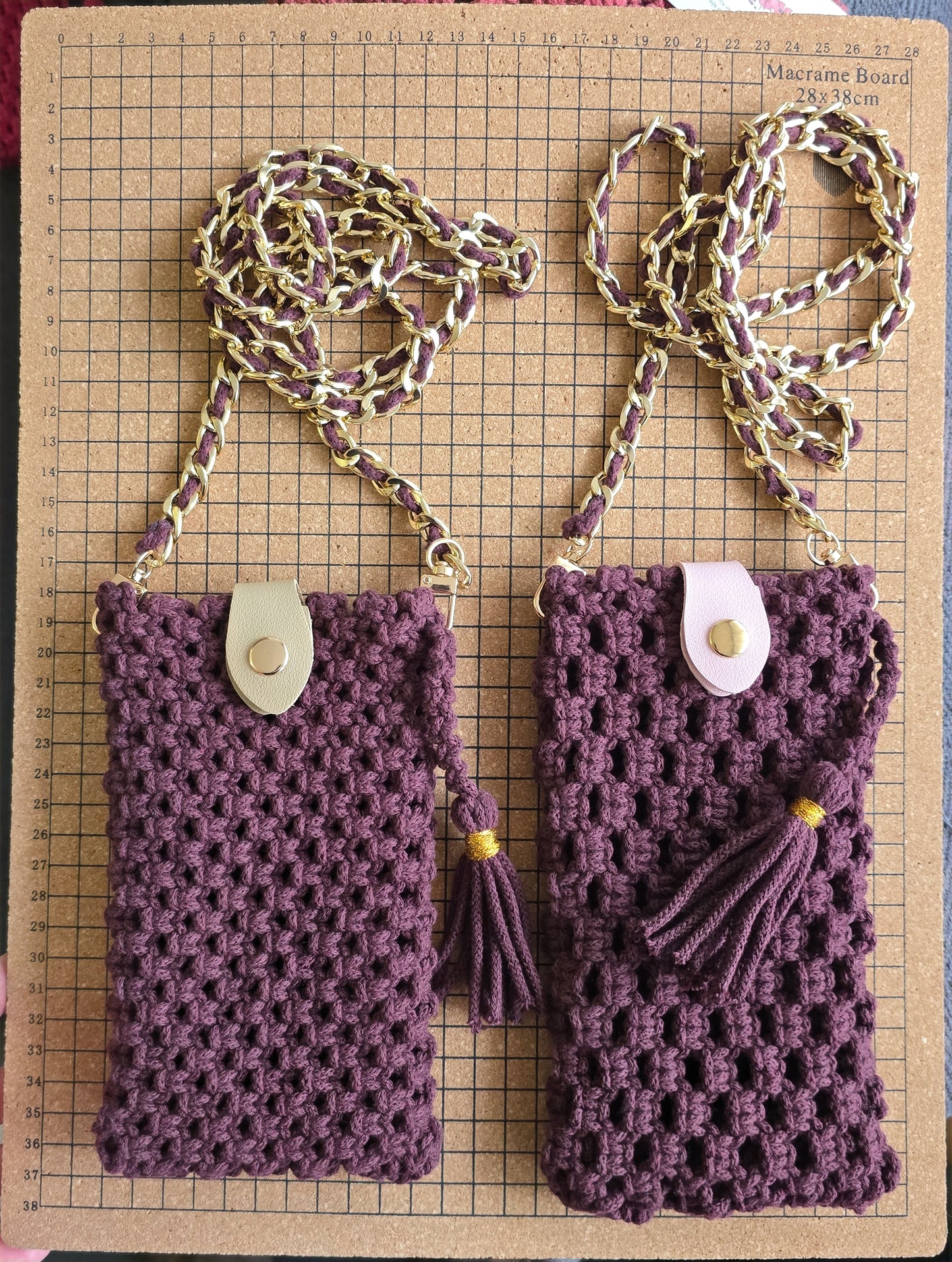 Sac pour téléphone portable vin rouge