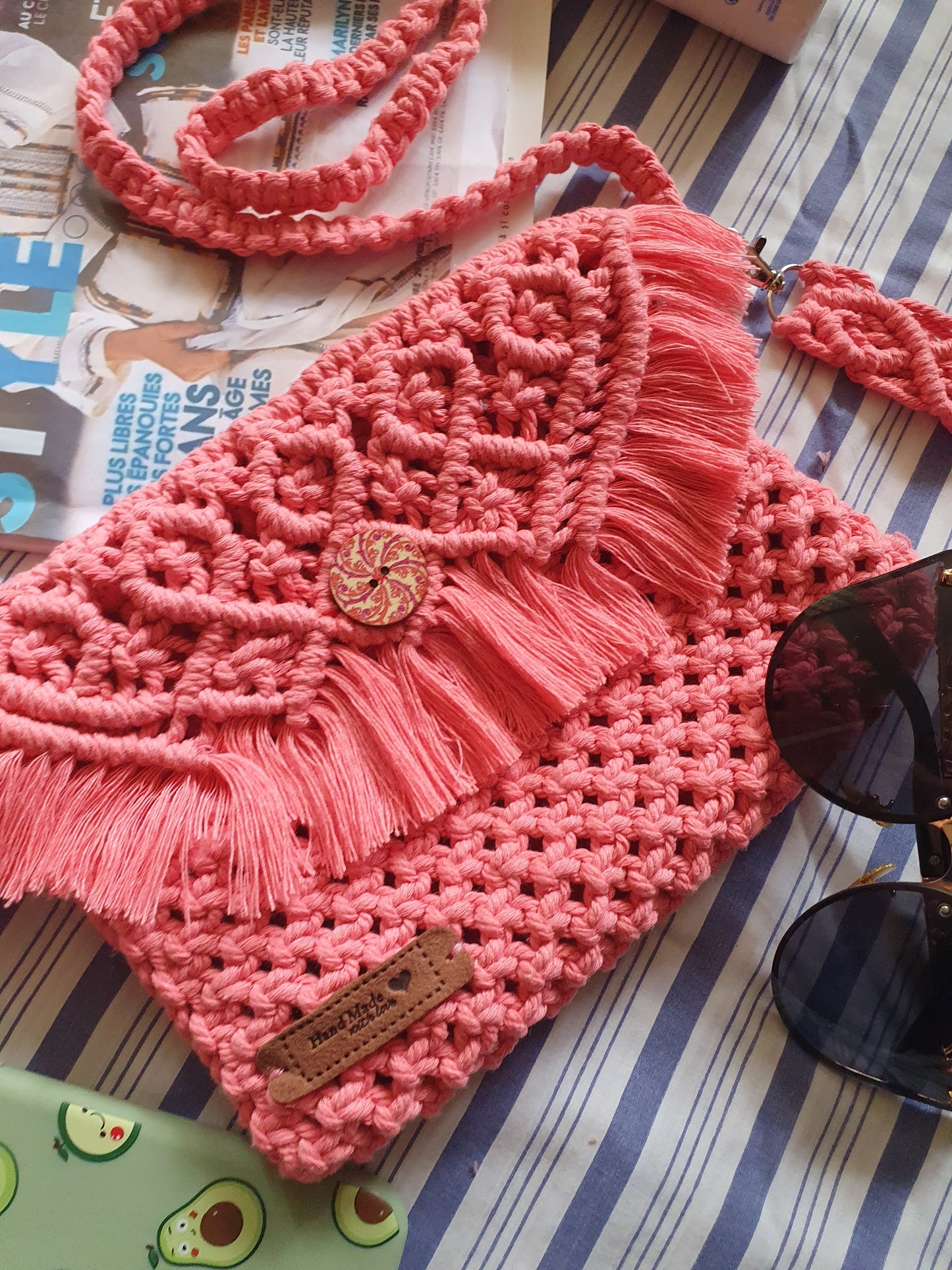 Sac bandoulière Rose