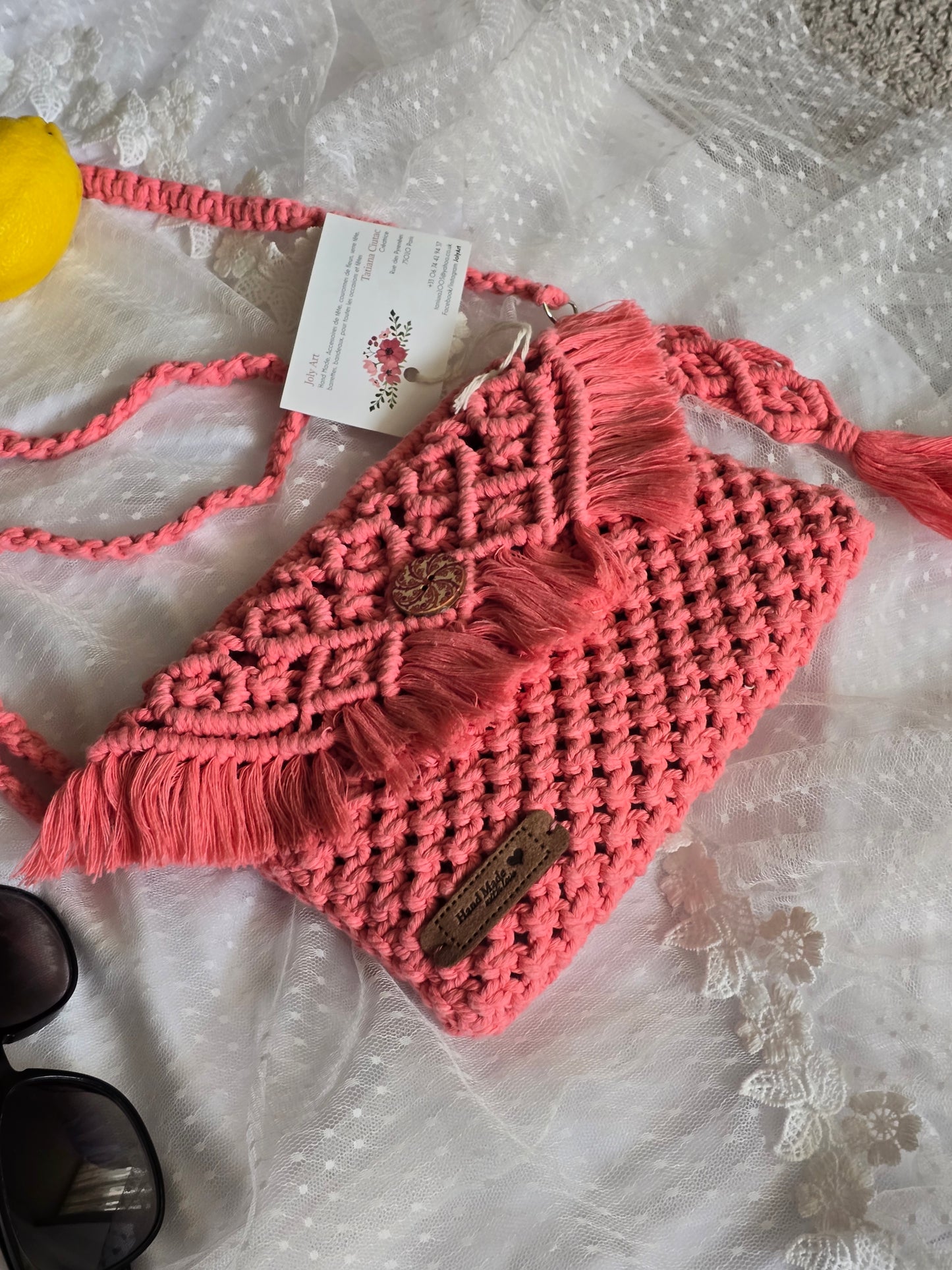 Sac bandoulière Rose
