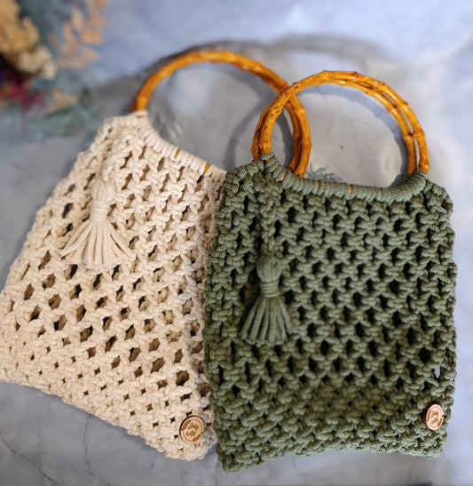 Sac d'été macramé