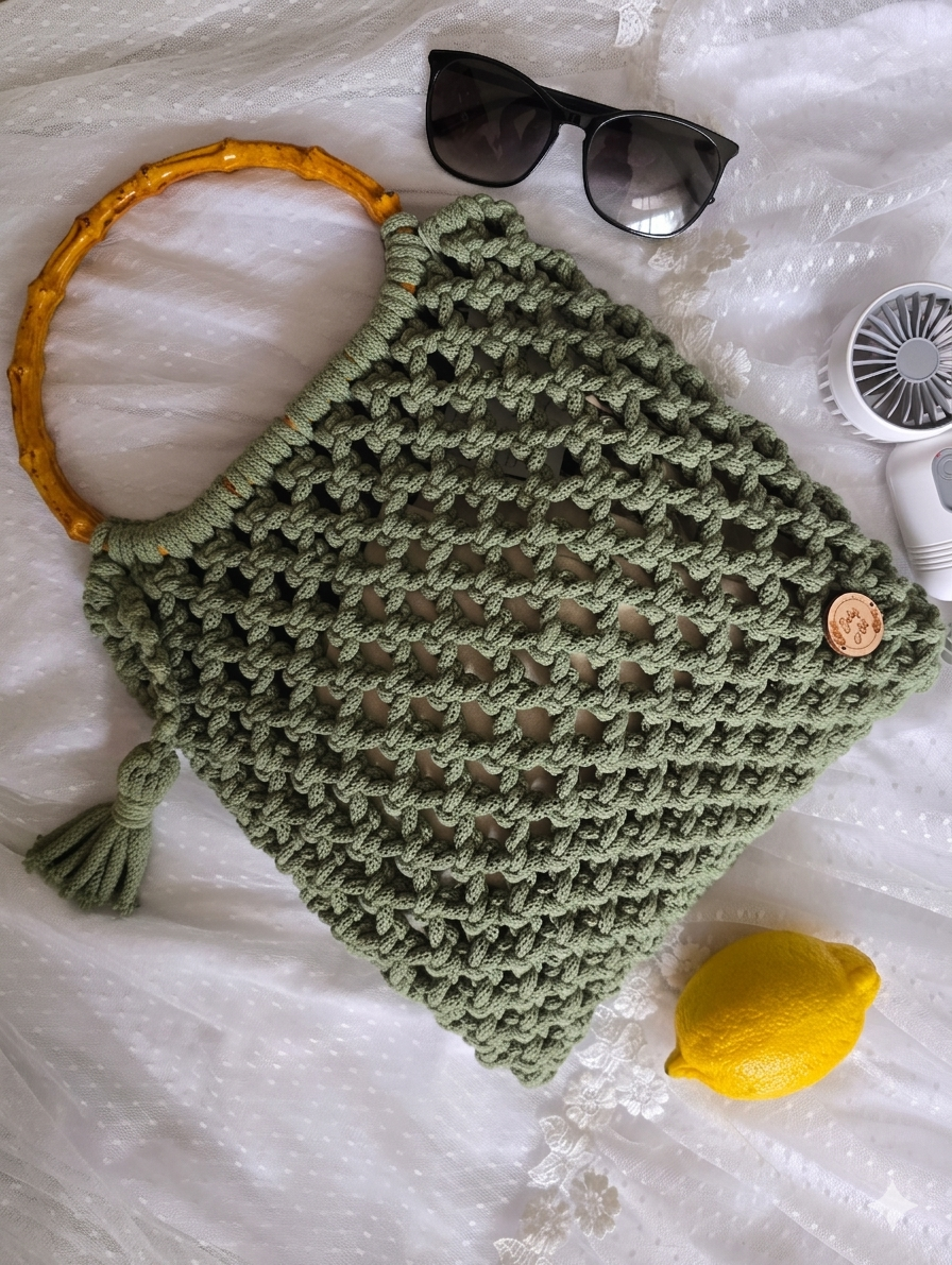 Sac d'été macramé