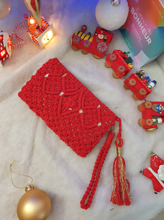 Sac pochette Rouge