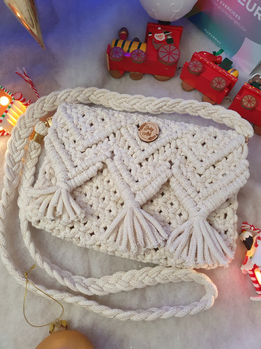Sac bandoulière Blanc doré