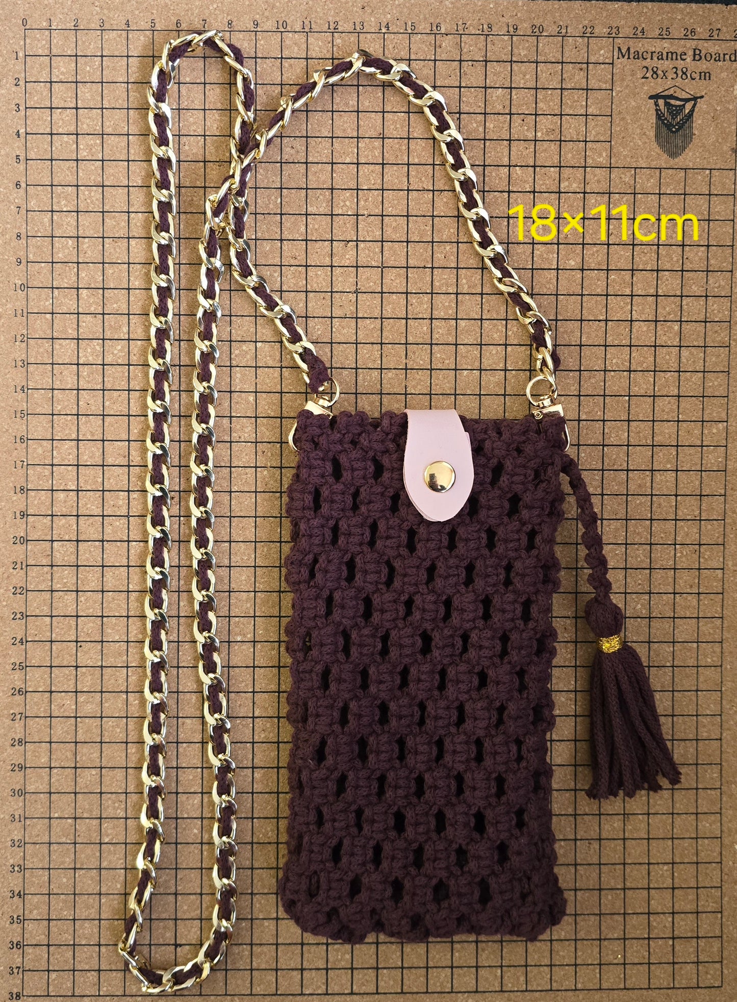 Sac pour téléphone portable vin rouge