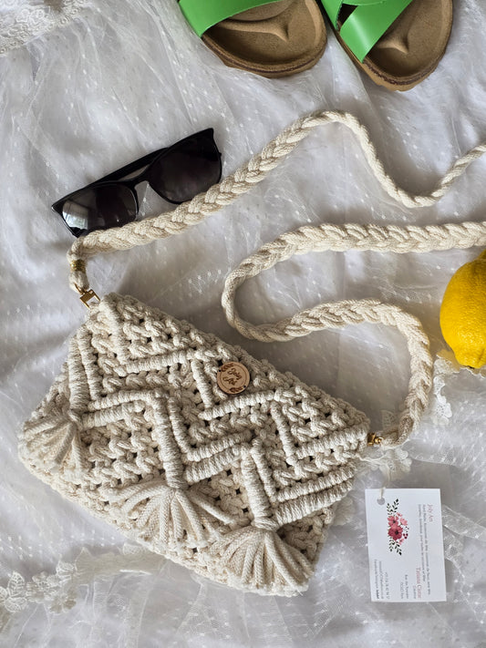 Sac bandoulière Blanc doré