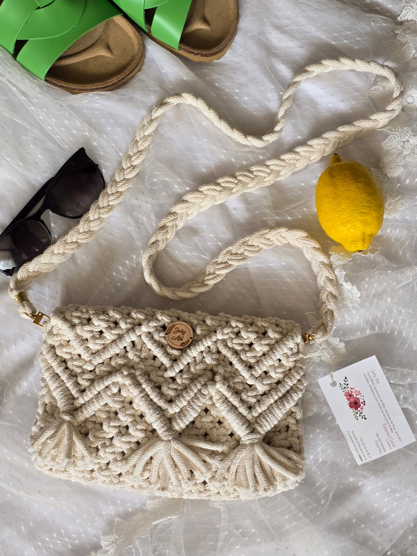Sac bandoulière Blanc doré