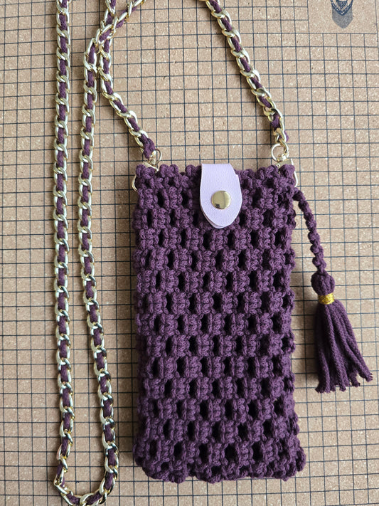 Sac pour téléphone portable vin rouge