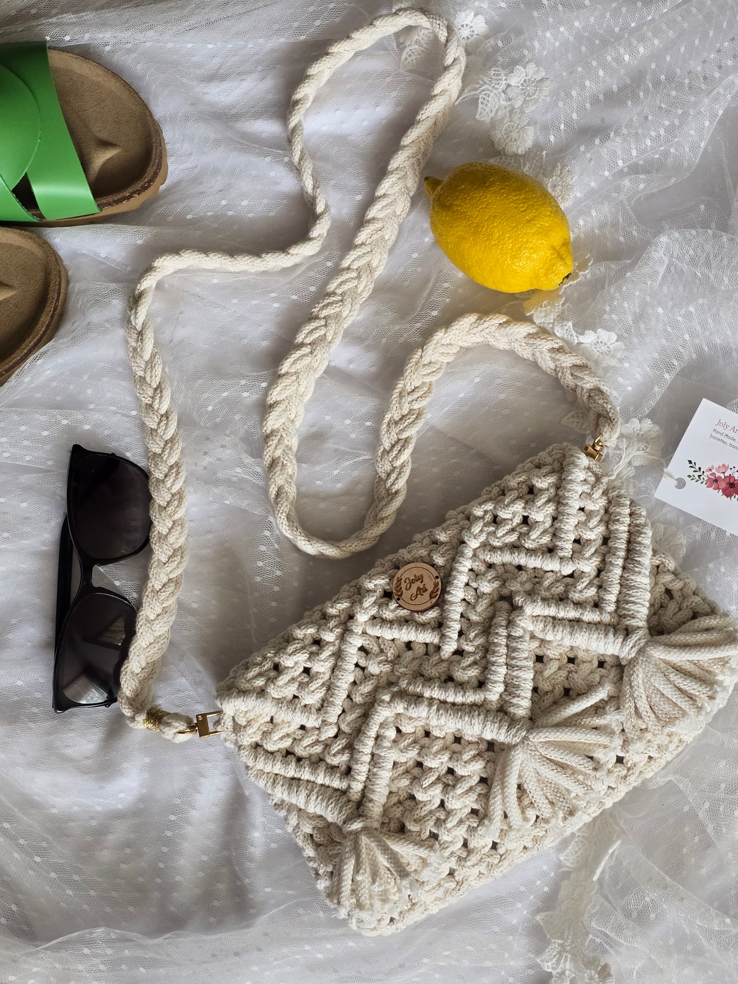 Sac bandoulière Blanc doré