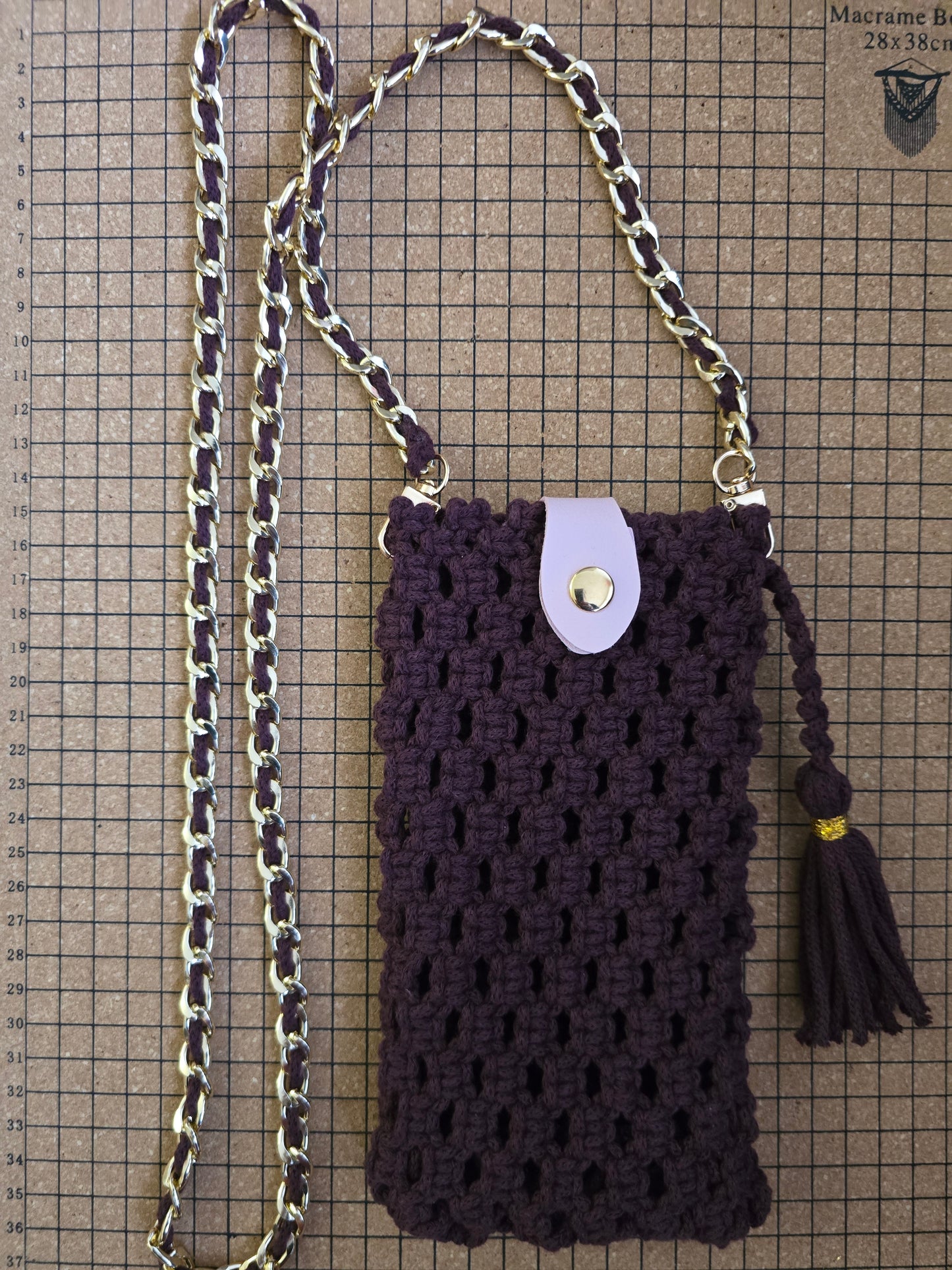 Sac pour téléphone portable vin rouge