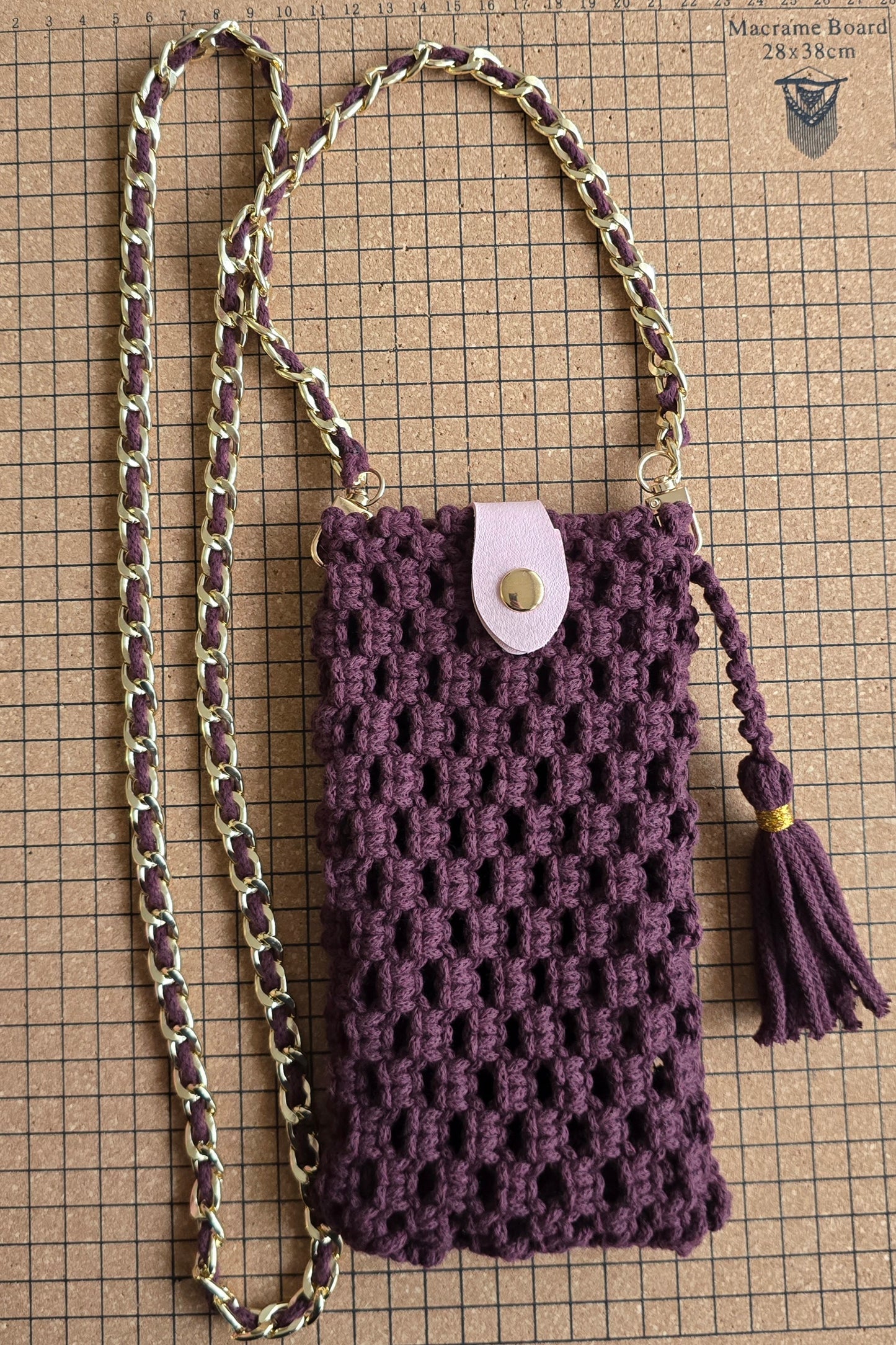 Sac pour téléphone portable vin rouge