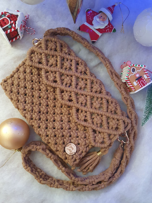 Sac bandoulière Caramel doré